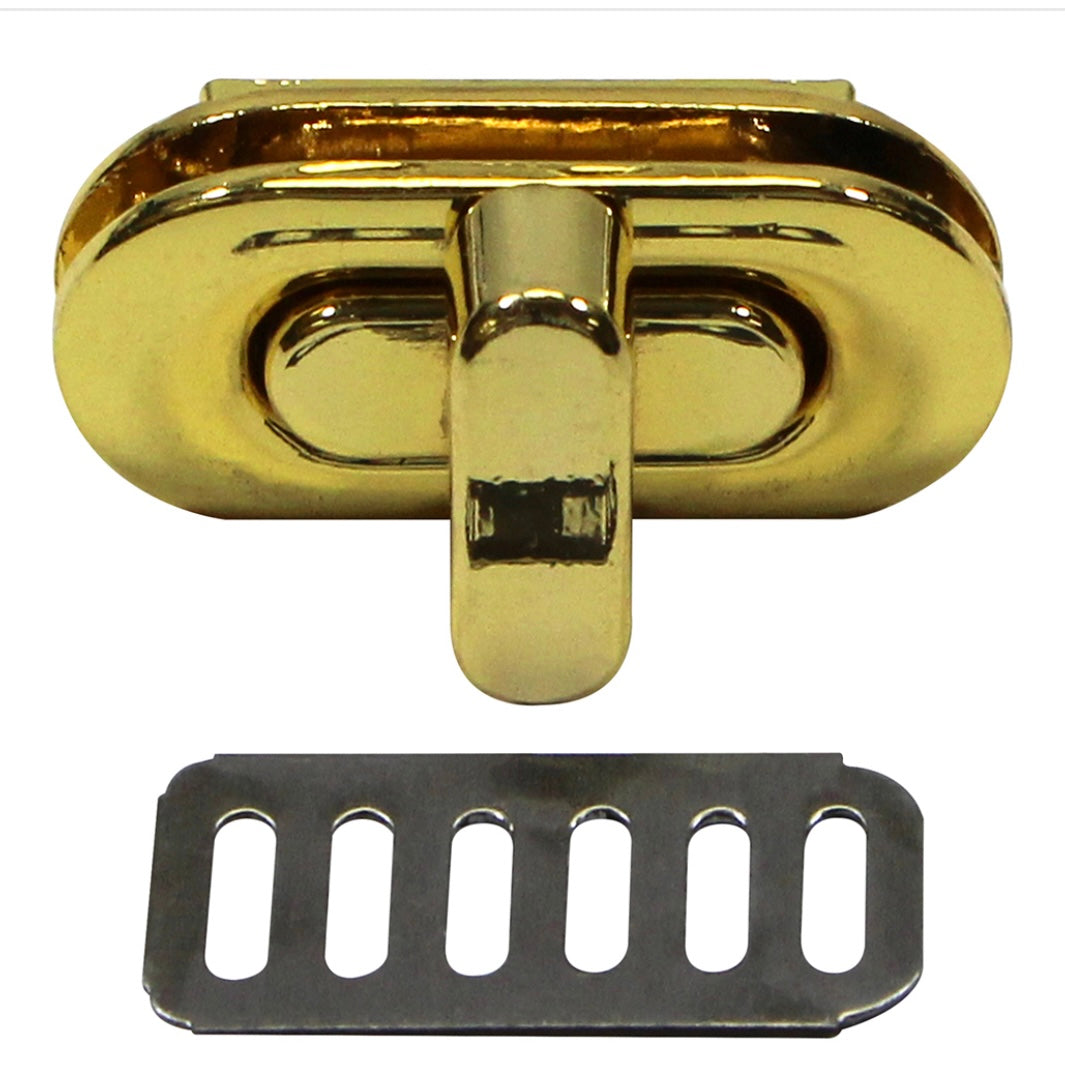 Oval Turn Clasp - 35mm (1 3/8″) - Gold