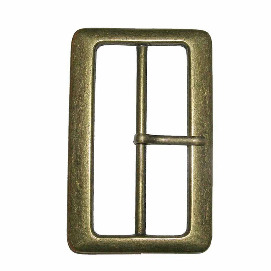 Rectangular Buckle - 50 mm (2″) - Antique Gold