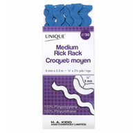 Medium Rick Rack - 1/4” - Navy