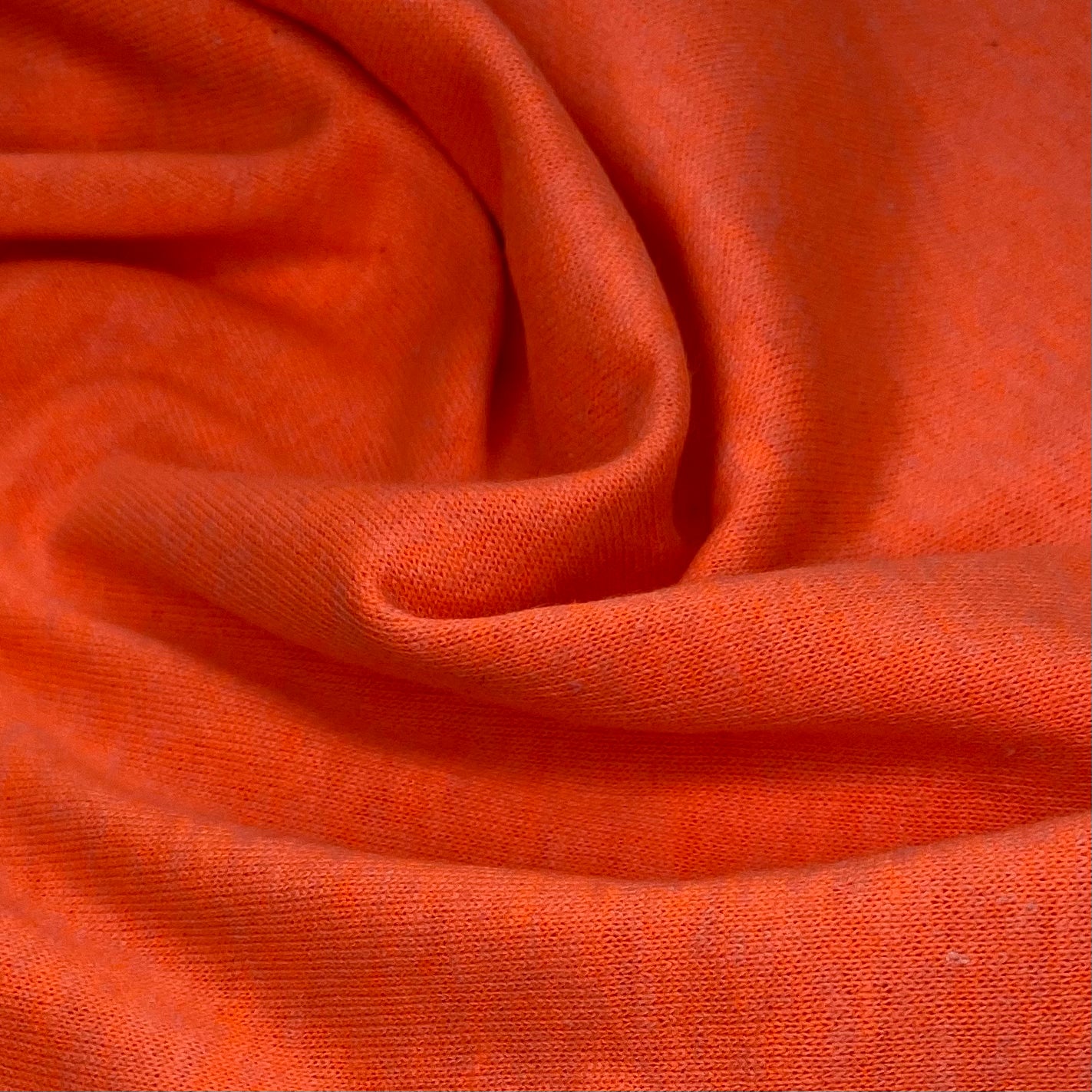 Tubular Cotton Jersey - Heathered Neon Orange