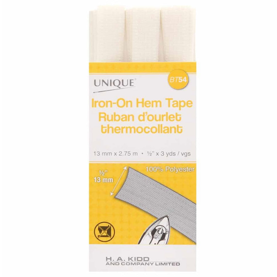 Iron-On Hem Tape - 13mm x 2.75m - Ivory