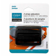 Plastic Strap Adjuster - 38mm (1 1/2″) - Black - 2 pcs