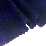 Plaid Wool Coating - Purple/Black