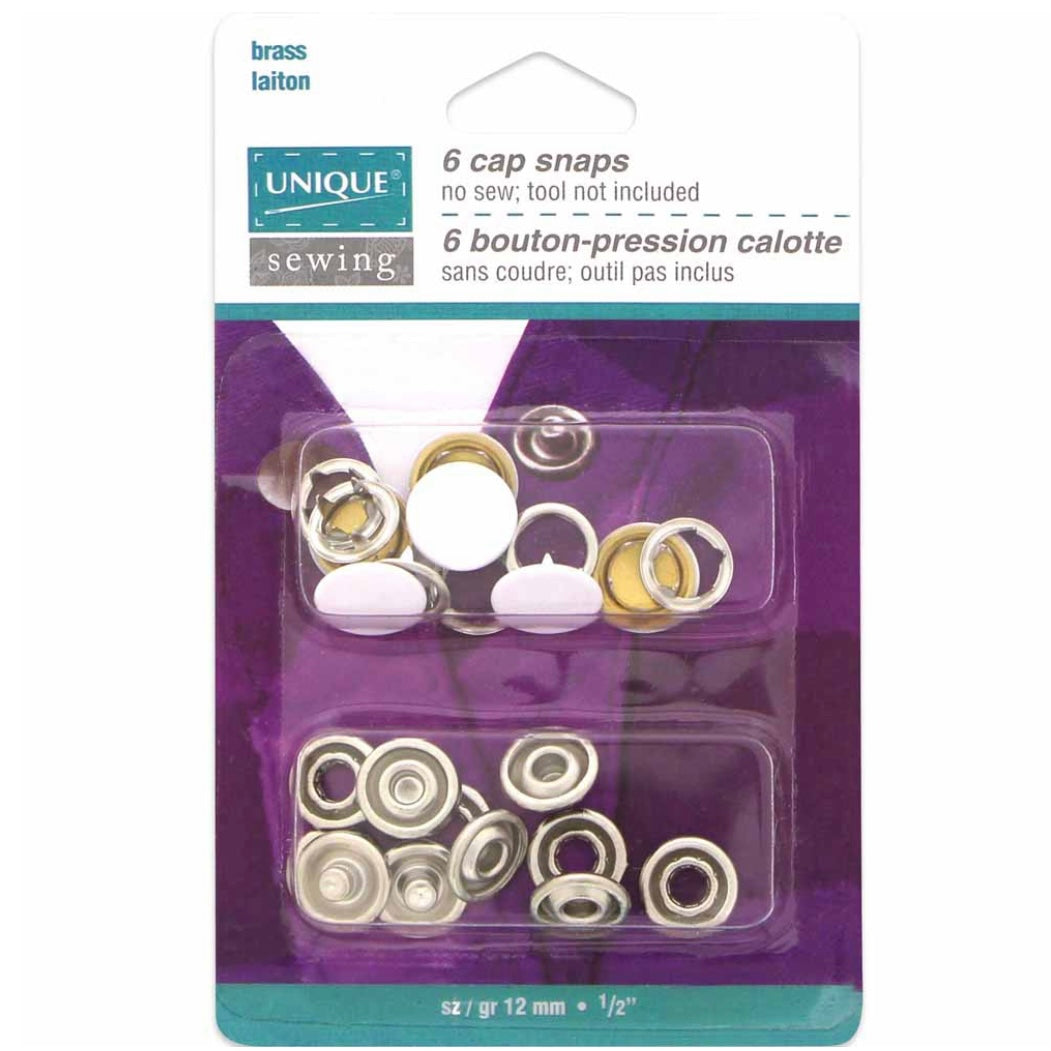 Cap Snaps - 11.5mm (1/2″) - Red - 6 Sets