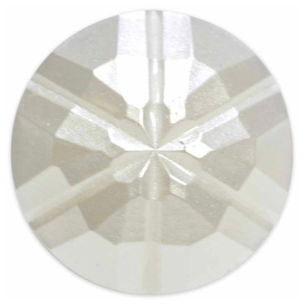 Shank Plastic Button - 13mm / 23L - White -  2 count