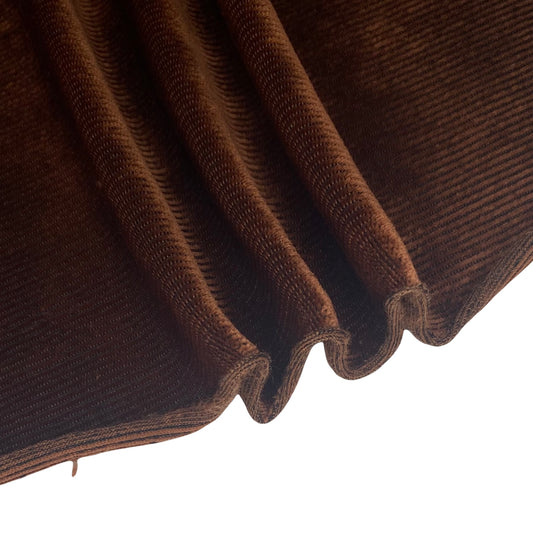 Stretch Ribbed Velvet - Brown