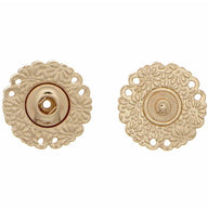 Decorative Snap Fastener - 25mm - 1 set - Gunmetal