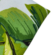 Palm Leaf Indoor/Outdoor Upholstery - 56” - White