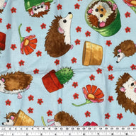 Quilting Cotton - Hedgehogs - Remnant