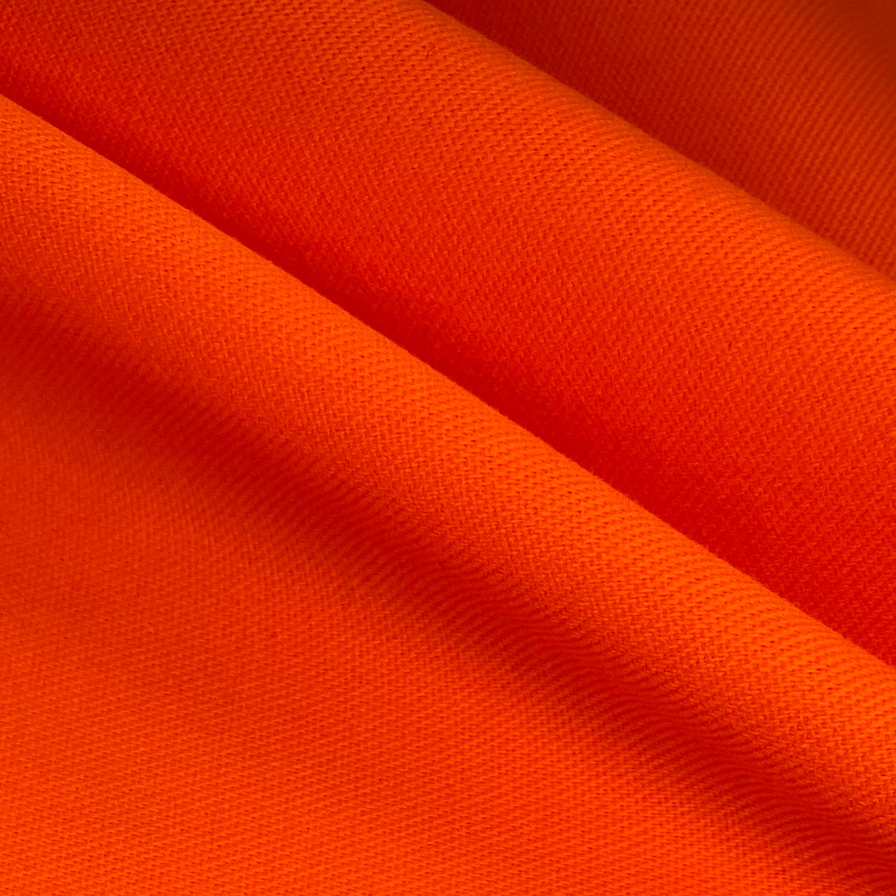 Hi Vis Twill Canvas - 8oz - Neon Orange