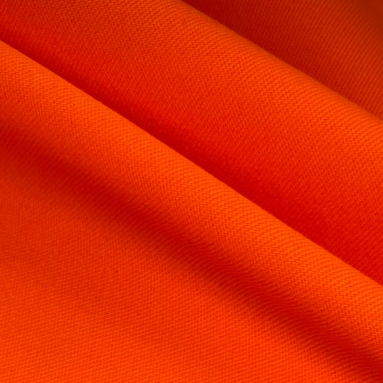 Hi Vis Polyester 8oz Twill Canvas - Neon Orange
