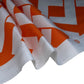 Printed Indoor/Outdoor Canvas - Geometric - Orange/White