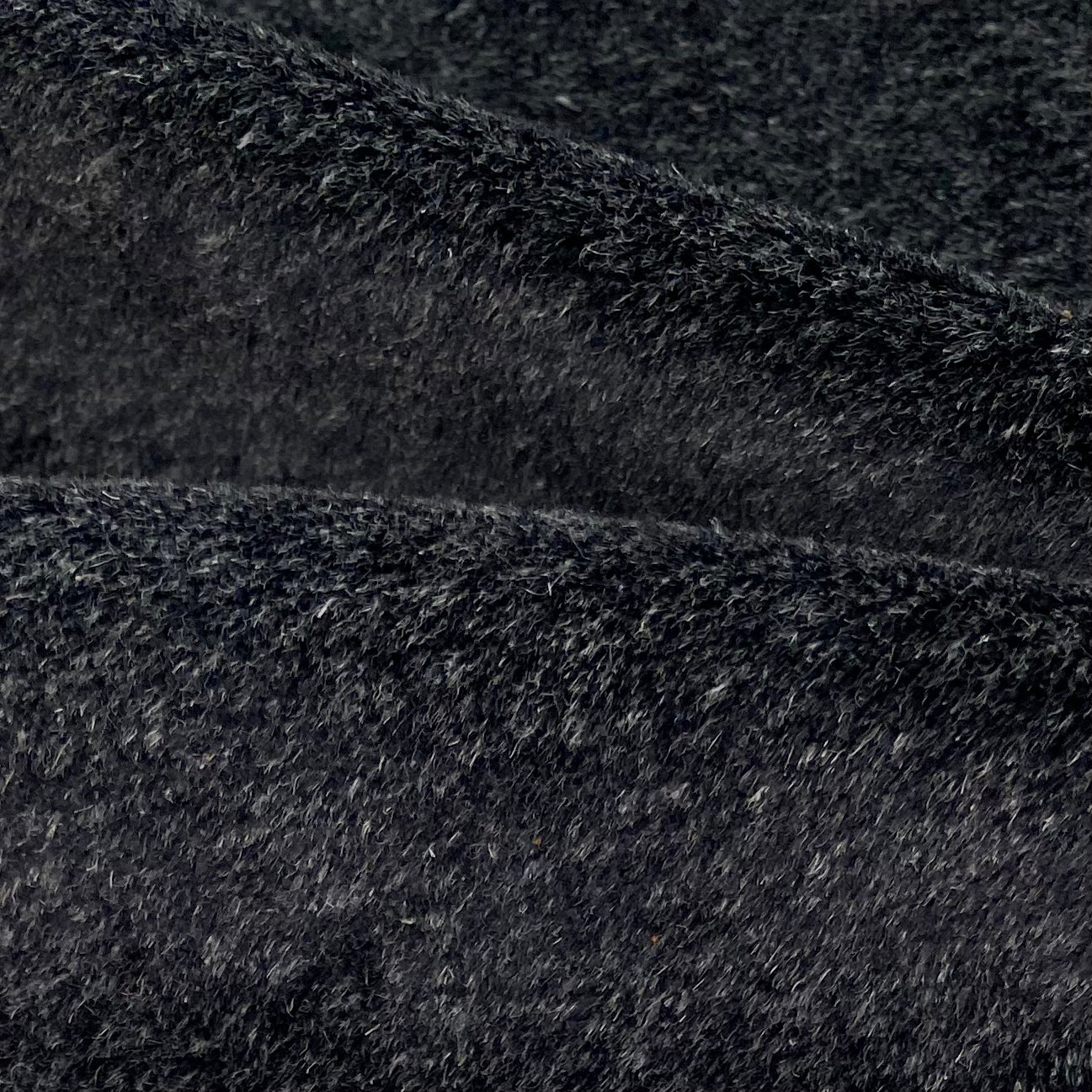 Velvet Upholstery - Designer Remnant - Speckled Grey