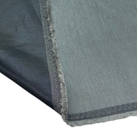 Polyester Shantung Satin - 56” - Black/Grey