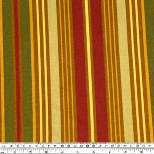 Striped Canvas - 56” - Cranston Home - Yellow/Red/Green