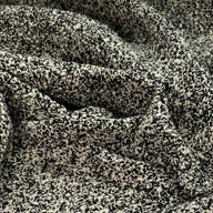 Cotton Upholstery - Designer Remnant - Black/Ivory