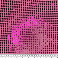 Faux Sequin Large Shiny Confetti Dot Knit - 46” - Hot Pink