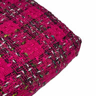 Wool Boucle Coating - Pink