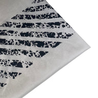 Striped Silk Shantung - White/Black