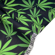 Quilting Cotton - Leaf Print - 44” - Black