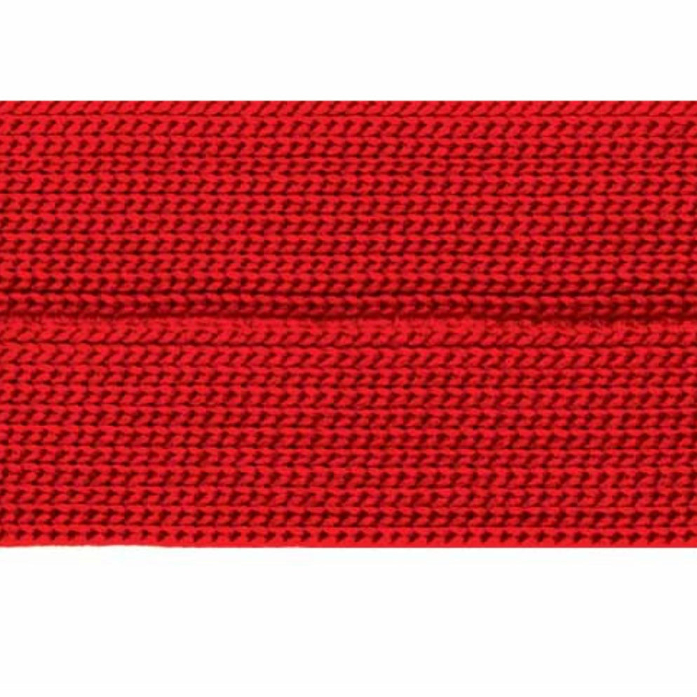 Foldover Elastic - 13mm - By the Yard - Red