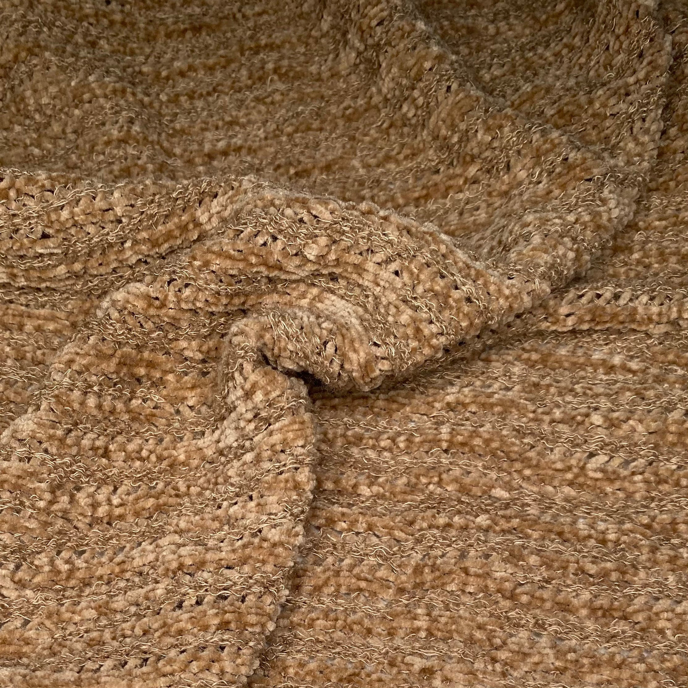 Chenille Polyester Knit - Brown
