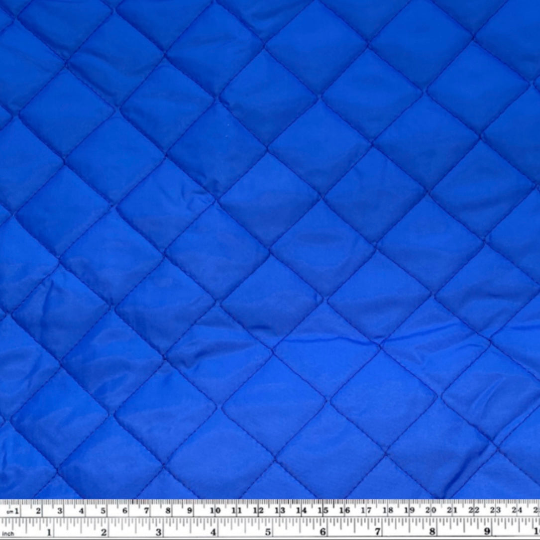 Quilted Nylon - Square - Blue