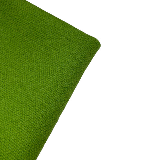 Woven Wool Coating - Remnant - Lime Green