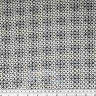 Square Polyester Chiffon - 58” - Off White/Navy
