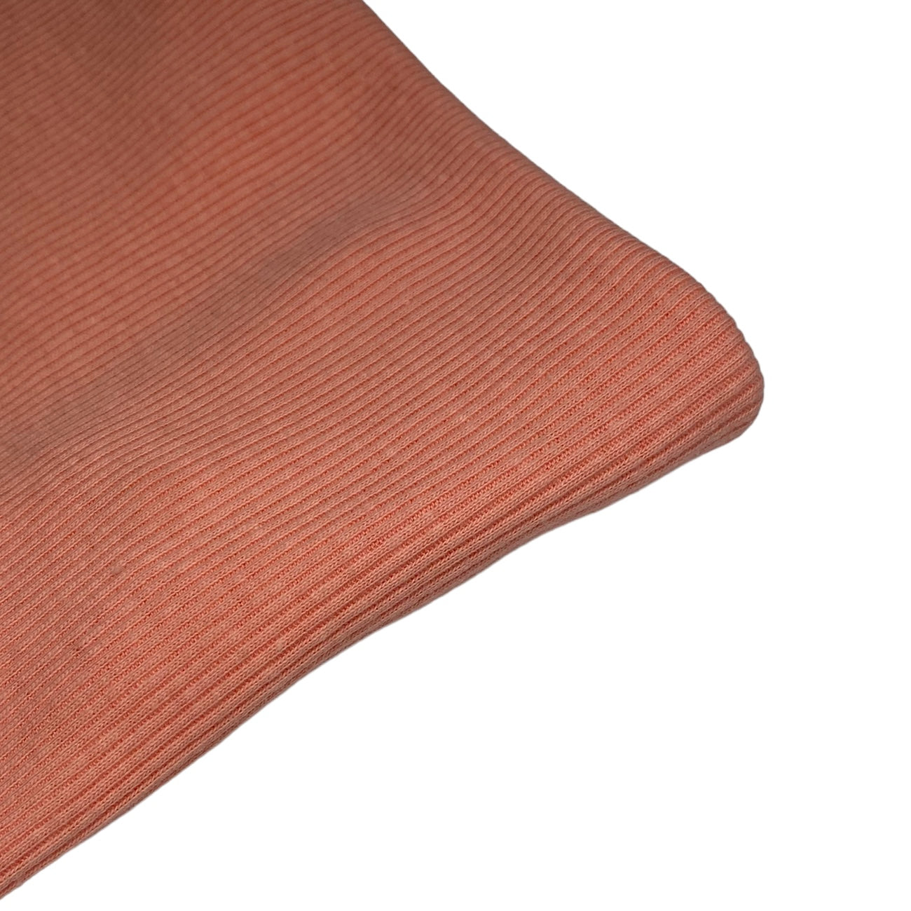 Cotton Tubular Rib Knit - Peach