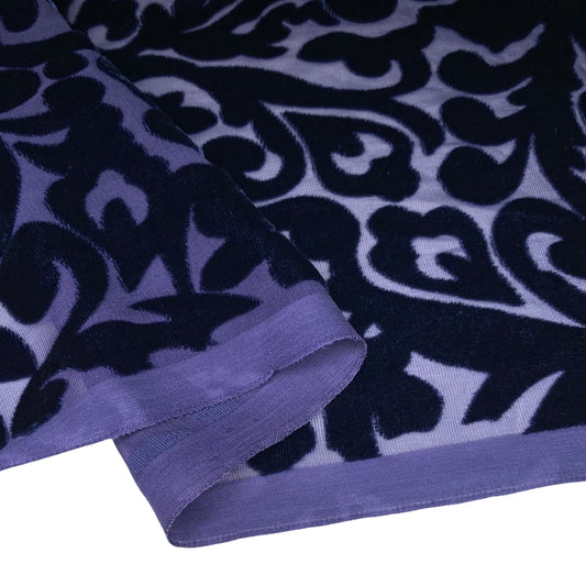 Burnout Silk Chiffon - Blue