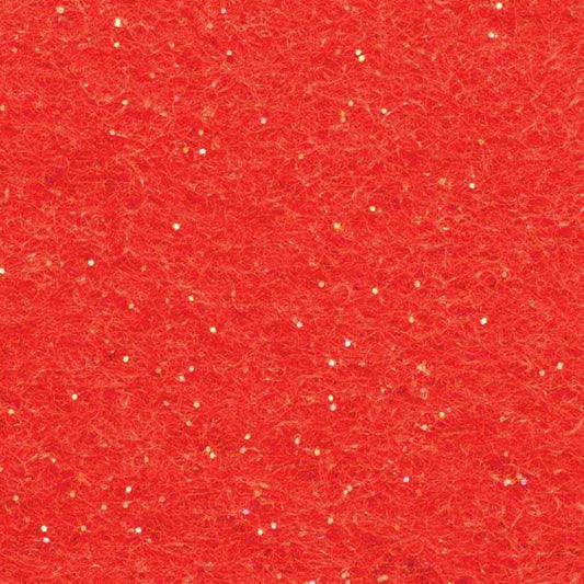 Multi-Coloured Glitter Craft Felt - 72” - Red