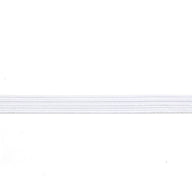 Braided Elastic - 6mm - By the Yard - White