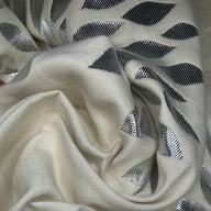 Metallic Floral Reversible Brocade - Silver/Ivory