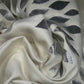 Metallic Floral Reversible Brocade - Silver/Ivory