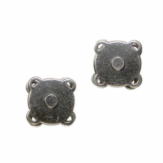 Sew-On Magnetic Snaps - 18mm - Gunmetal - 2 sets