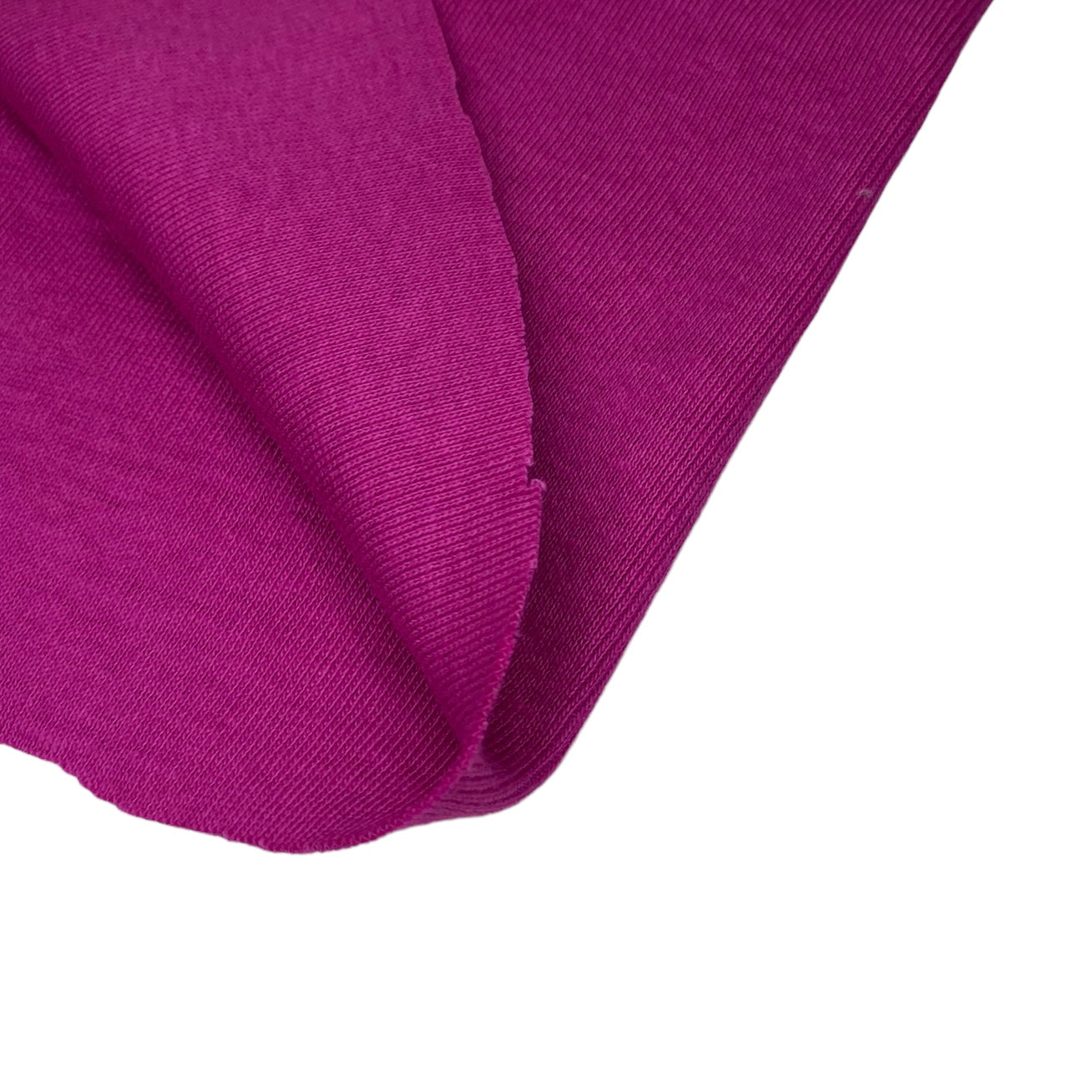 Cotton Tubular Rib Knit - Fucshia