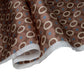 Printed Silk Charmeuse - Circles - Brown/Blue