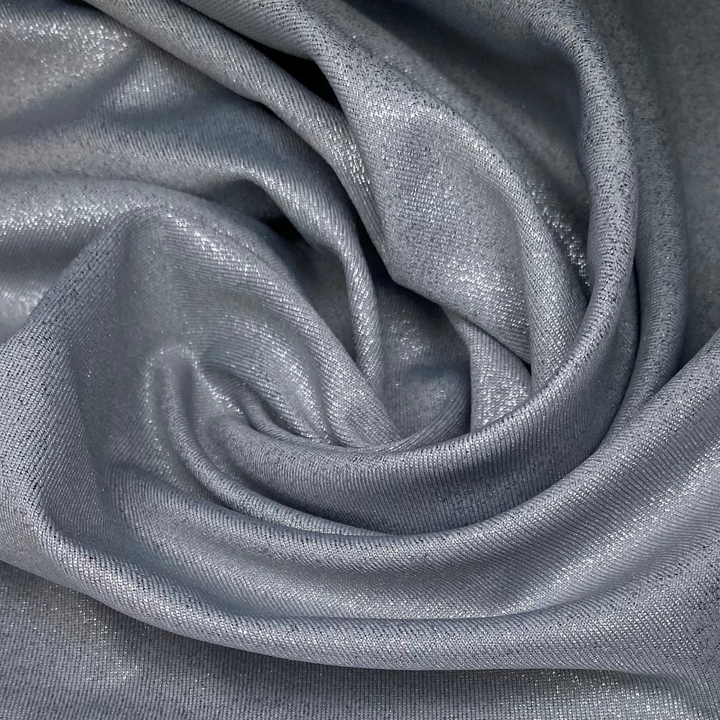 Sparkle Polyester Spandex - 62” - Silver