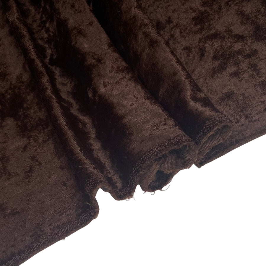 Crushed Stretch Velvet - Brown