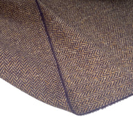 Herringbone Wool - Brown/Purple