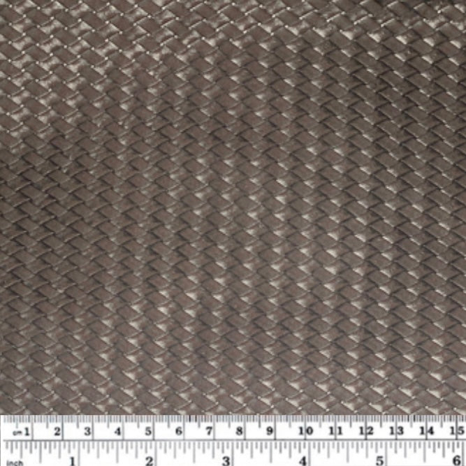 Embossed Faux Leather - Brown