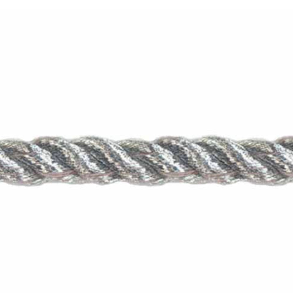 Metallic Twisted Cord - 6mm - Silver