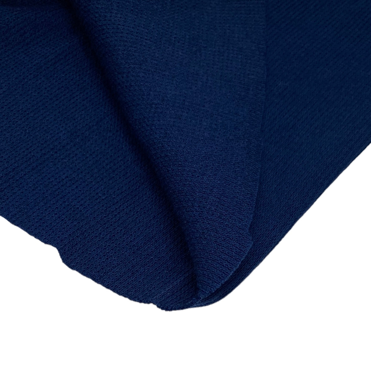 Cotton Tubular Rib Knit - Navy
