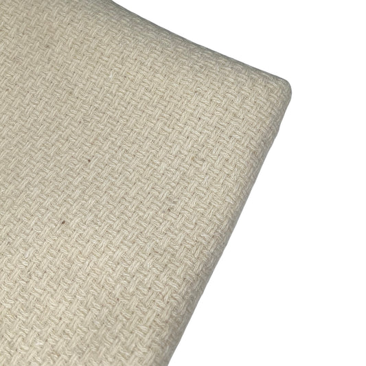Pre-Interfaced Woven Wool Coating - Remnant - Ivory