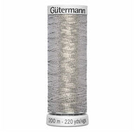 Dekor Metallic Thread - 200m - Grey