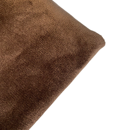 Velvet Upholstery - Designer Remnant - Brown