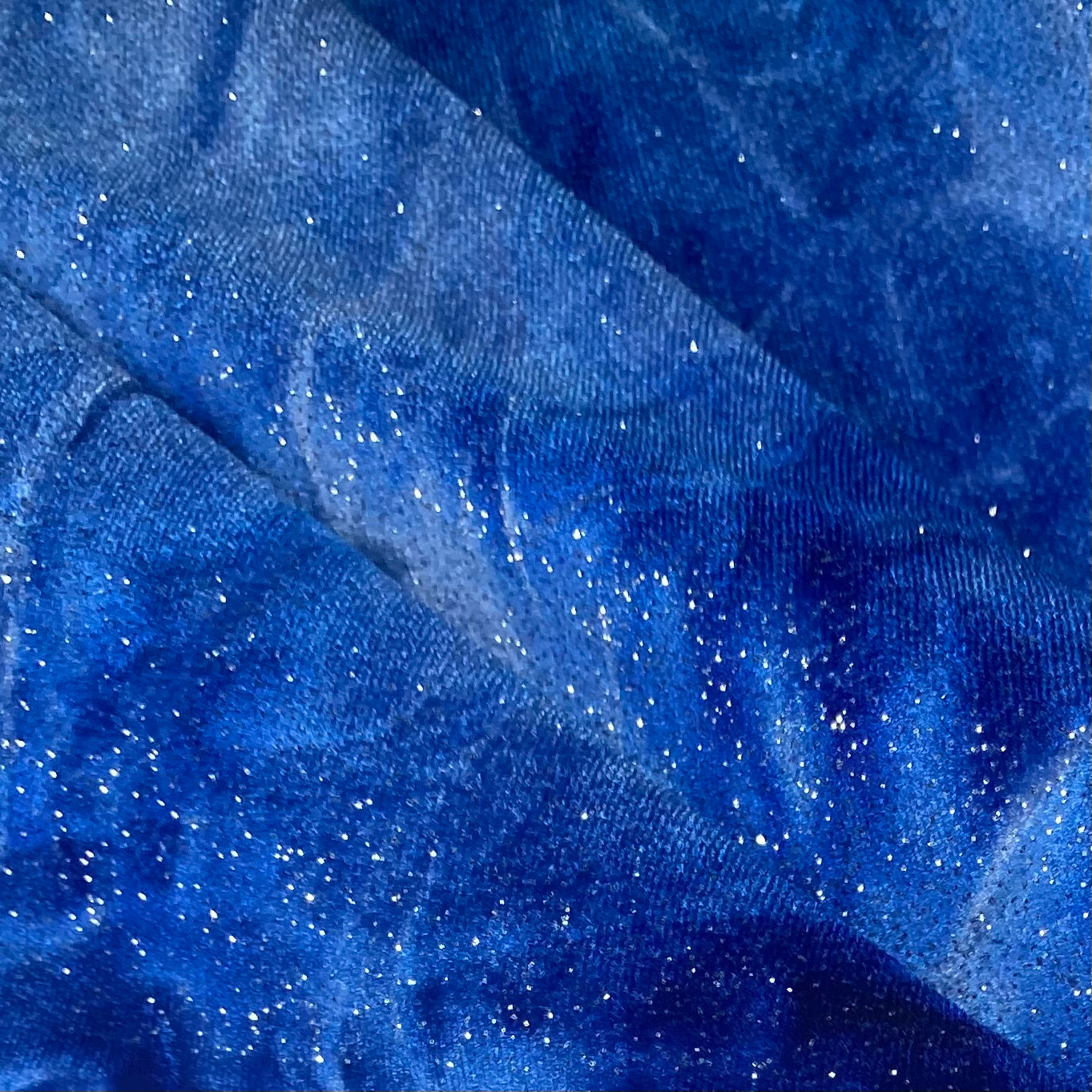 Sparkle Stretch Velvet - Blue
