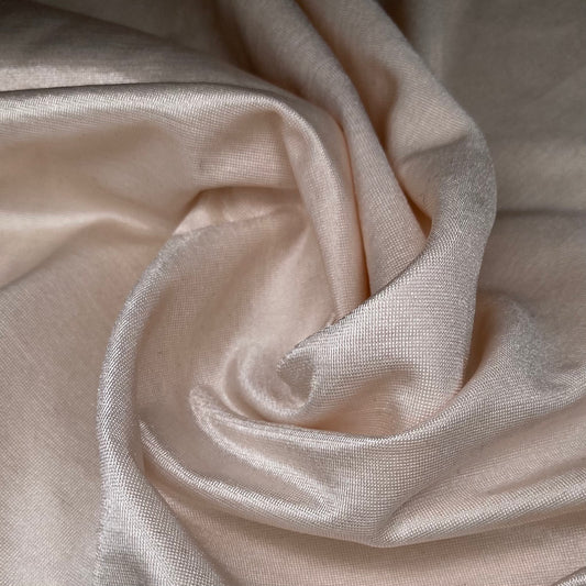 Shimmer Nylon Spandex - 60”- Pale Ivory