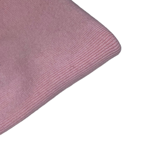 Cotton Tubular Rib Knit - Remnant- Light Pink
